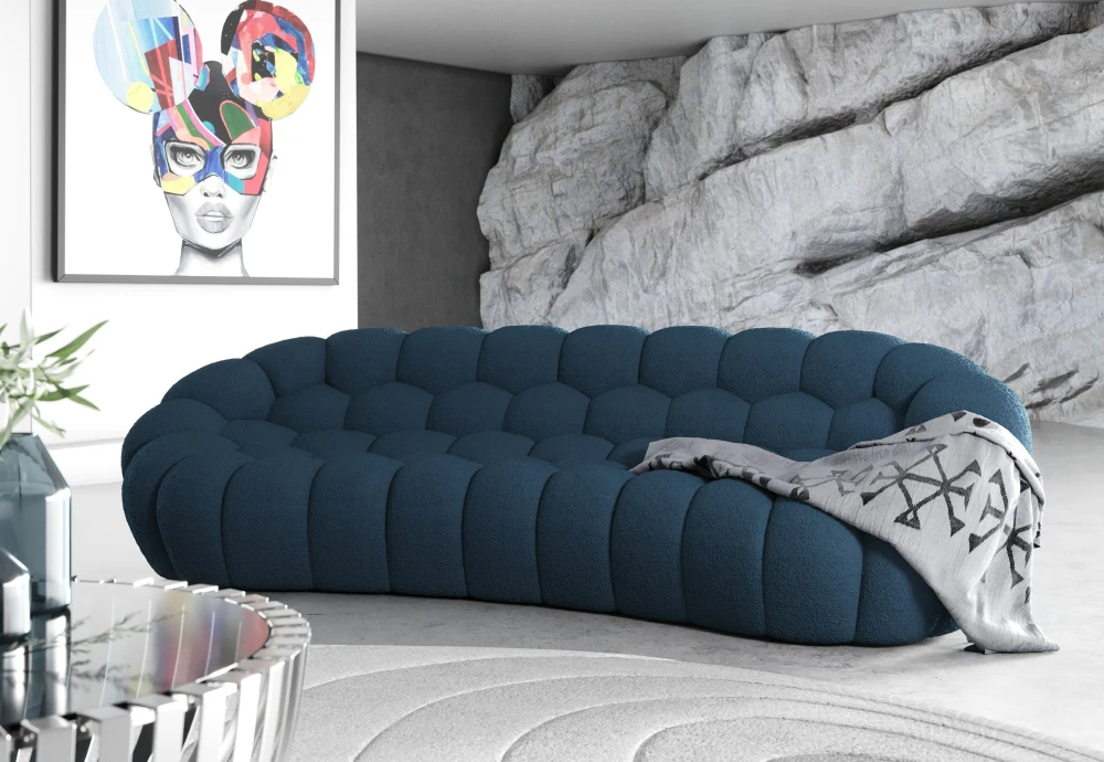 white bubble couch