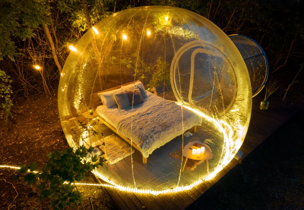 see through bubble tent